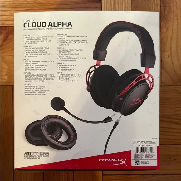 HYPEX Cloud Alpha Pro Gaming Headset - Over-Ear Headphones with mic - Picture 3 of 3